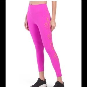 Free People Movement Palm Spring Leggings Fushia Pants Size L